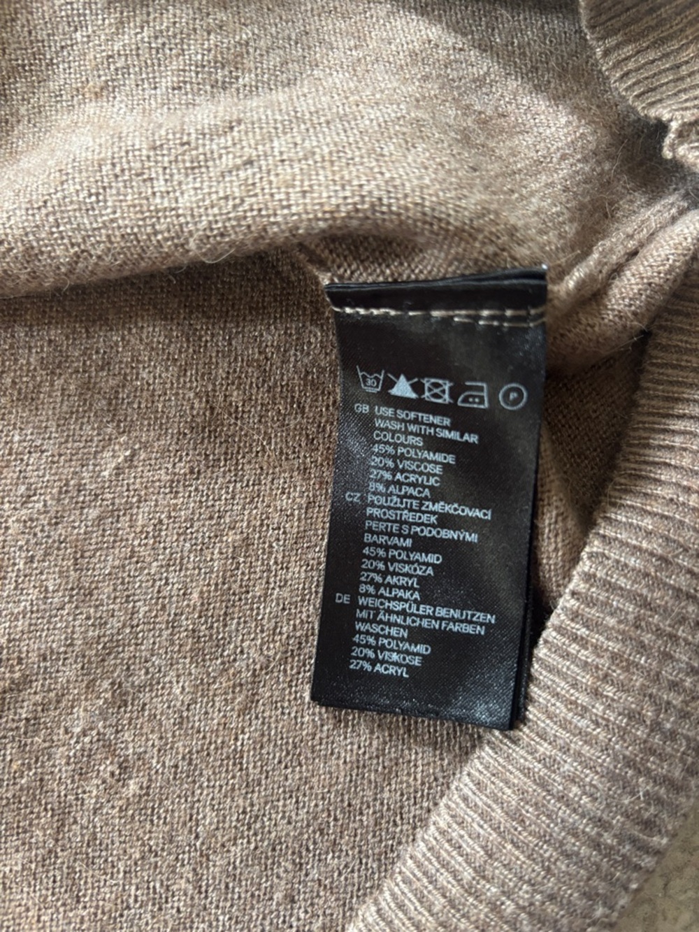 H&M Brown Scoop Neck Long Sweater Dress - Picture 3 of 5